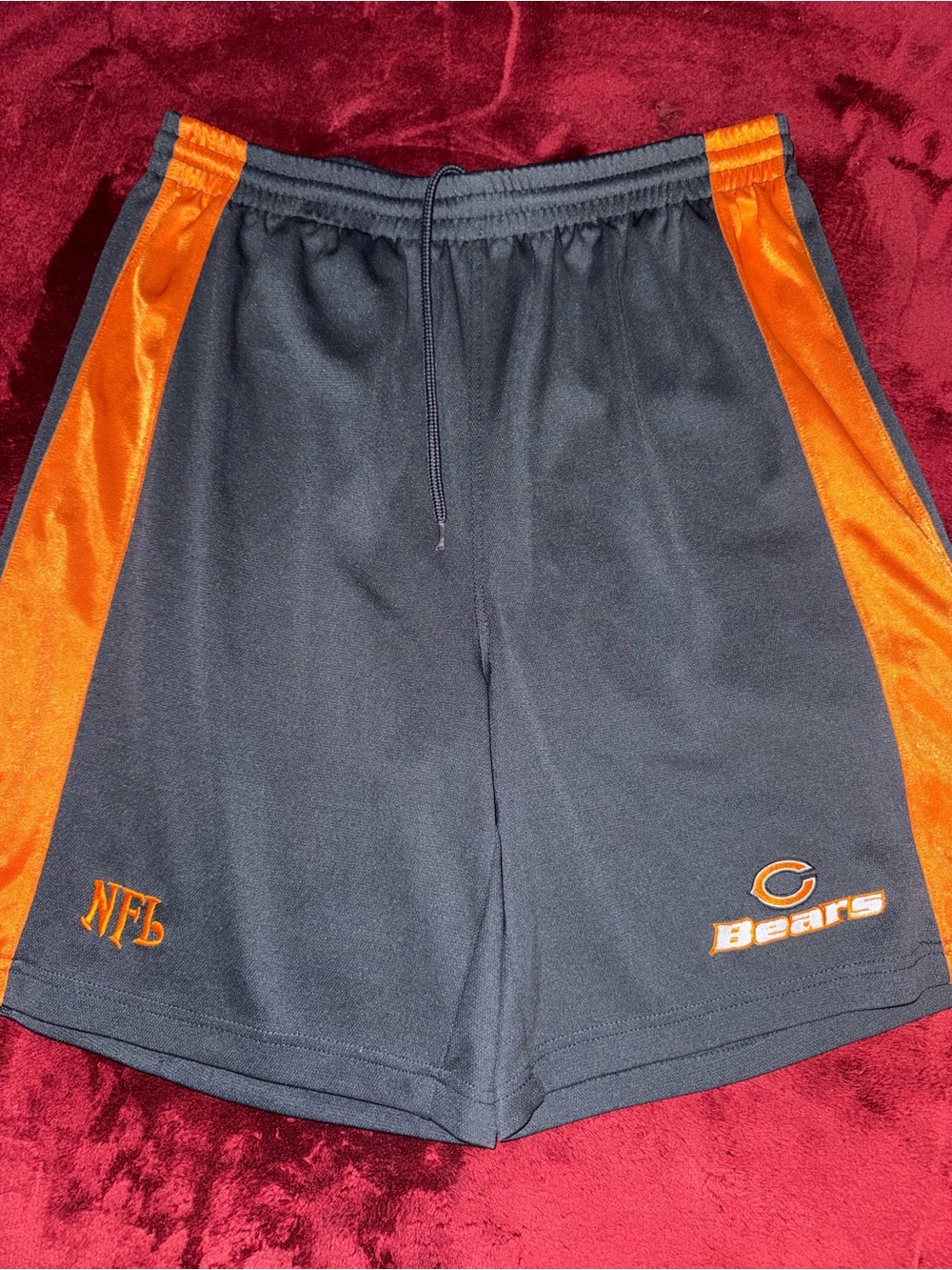 Vintage NFL Chicago Bears NFL Gray/Orange Shorts Size L Officially Licensed